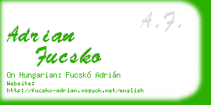 adrian fucsko business card